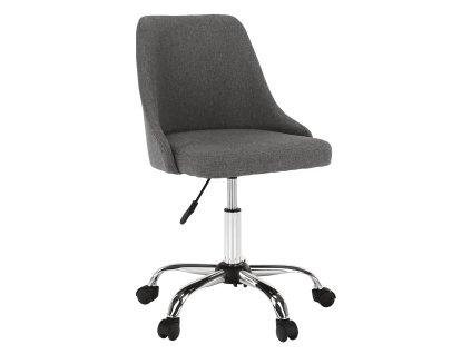Kancelárska stolička, sivá/chróm, EDIZ