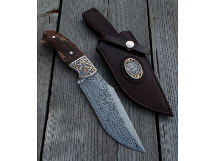 Lovecký nôž - ručne gravírovaný
