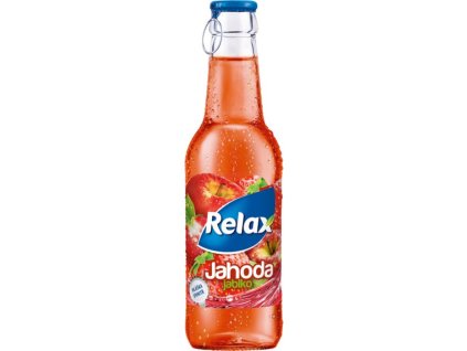 Relax Víčko ovocný nápoj Jahoda 250ml (sklo)