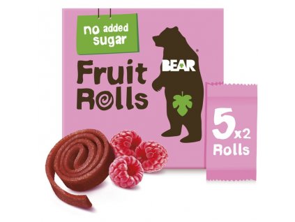 BEAR Fruit Rolls ovocné plátky malina 100g (5x20g)