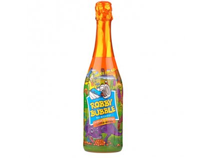Robby Bubble dětský nápoj pomeranč a mango 0,75l (sklo)