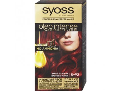 Syoss Oleo Intense barva na vlasy Zářivě červený 5-92 50ml