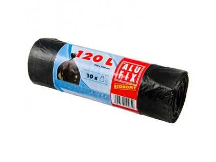 Alufix pytle na odpadky HDPE černé 120l (10ks)