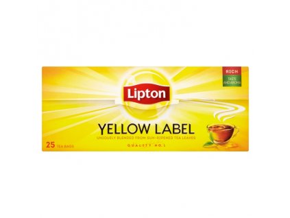 Lipton černý aromatizovaný čaj Yellow Label 50g (25x2g)