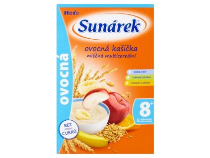 Sunarka Kašička mléčná 225g cerealie+ovoce (8)