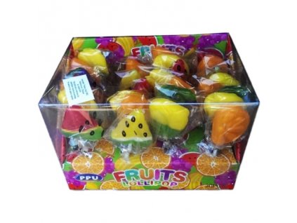 MPSweet cukro+hračka 12g fruits lollipop /30/