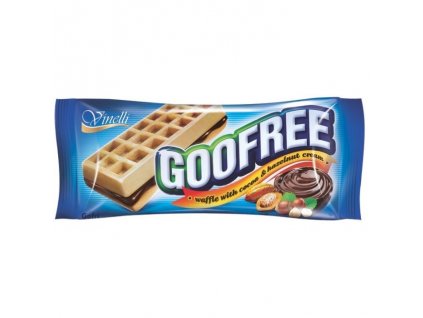 GooFree wafle 50g kakao a oříšek modrý /12/