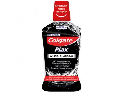 Colgate Ústní voda 500ml Plax White + Charcoal