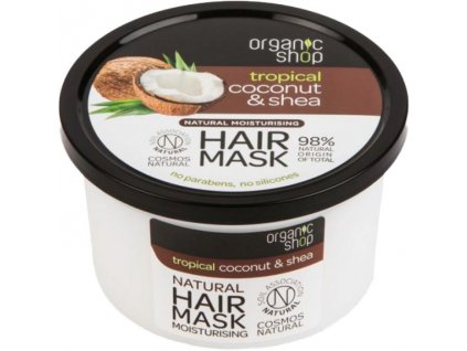Organic Shop vlasová maska 280ml Hydratační Kokos a Bambucké máslo