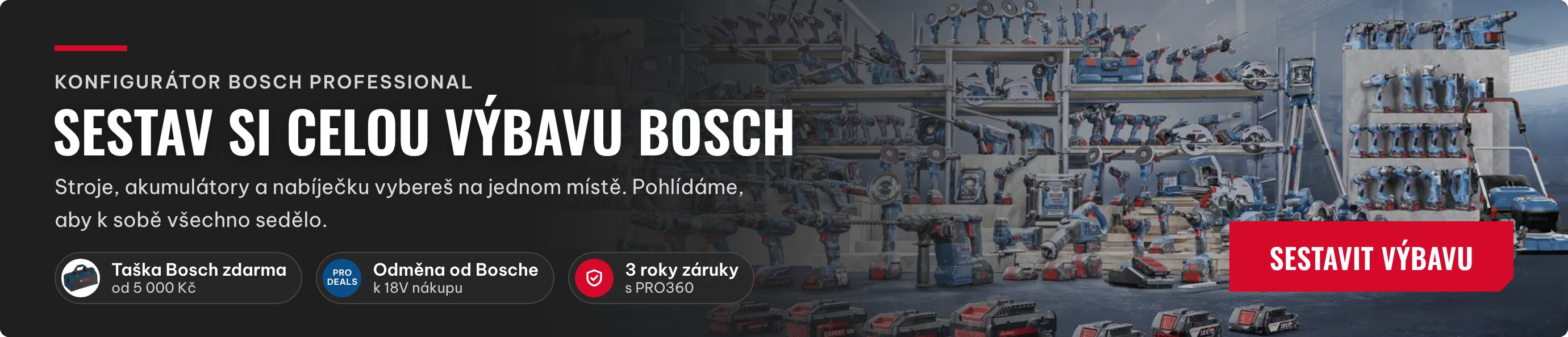 Konfigurátor Bosch – sestav si celou výbavu