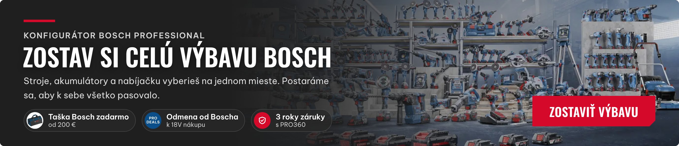Konfigurátor Bosch – zostav si celú výbavu