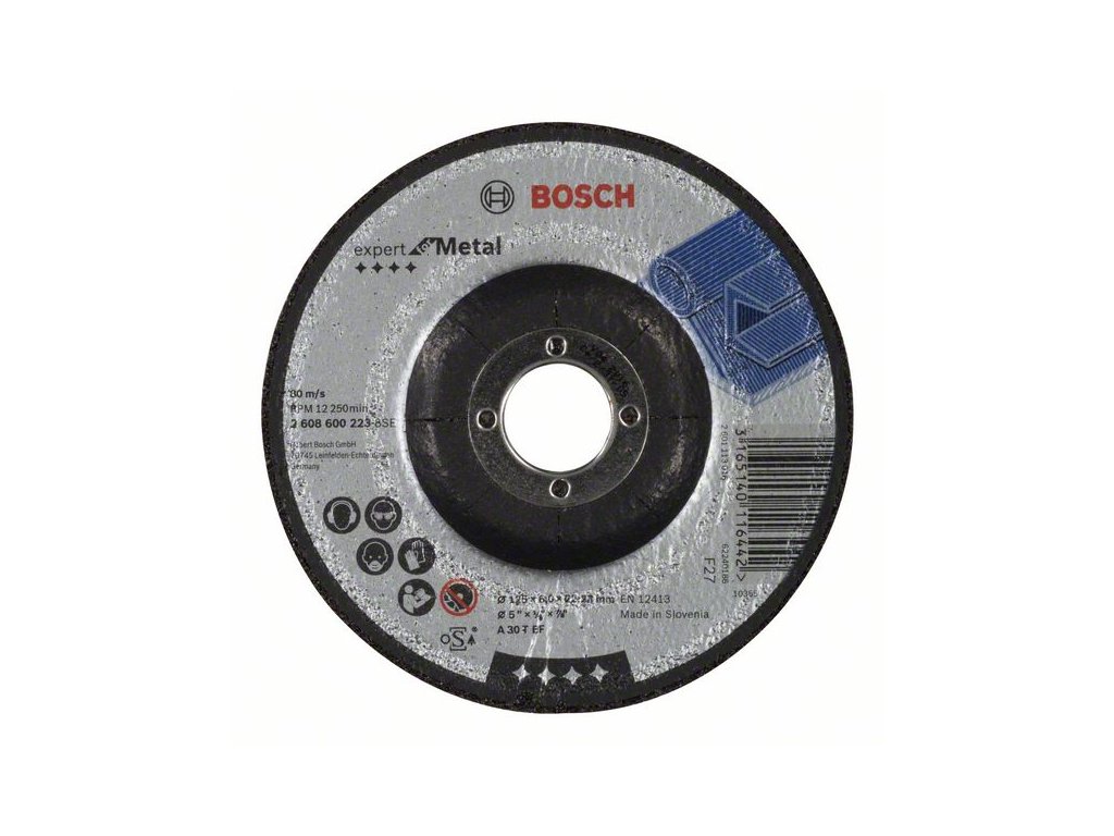 Brusný kotouč profilovaný Bosch Expert for Metal ø 125x6x22,23 mm