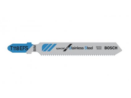 Pilový plátek do přímočaré pily - Bosch T 118 EFS Basic for Inox