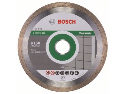 Diamantový celoobvodový řezný kotouč Bosch Standard for Ceramic X-LOCK ø 150x22,23 mm