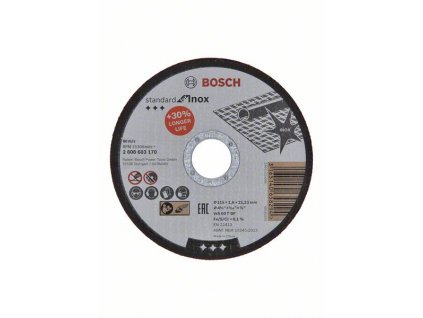 Rezný kotúč na kov Bosch štandard for Inox o 115x1,6x22,23 mm