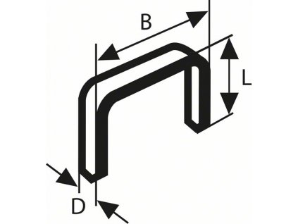 Sponky z tenkého drátu Bosch Typ 53 11,4/0,74 mm