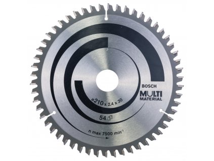 Pílový kotúč - Bosch Multi Material 210 x 30 x 2,4 mm/54z.