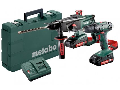 combo set bs 18 kha 18 ltx 2x2 0ah kufr metabo 10