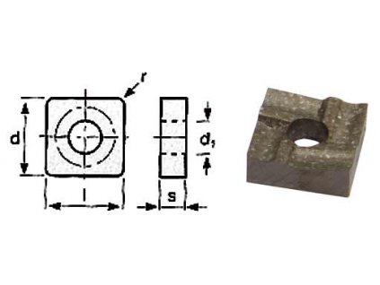Britové doštičky S/90°, 5 ks