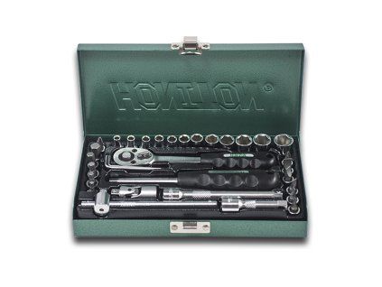 Sada hlavic HONITON 1/4" 33dílů