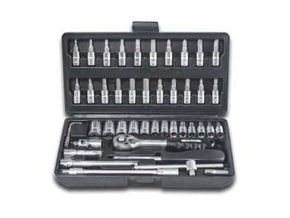 Sada hlavíc 1/4" 46 dielov