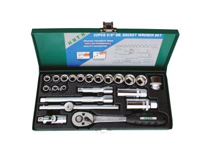 Sada hlavic HONITON 3/8" 22dílů