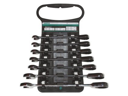 Súprava račňových očkoplochých kľúčov (7ks) HONITON 10-19 mm