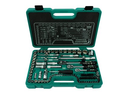 Sada hlavic 1/4"-3/8"-1/2" 99 dílů