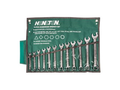 Súprava očkoplochých kľúčov (12ks) HONITON 8-22 mm