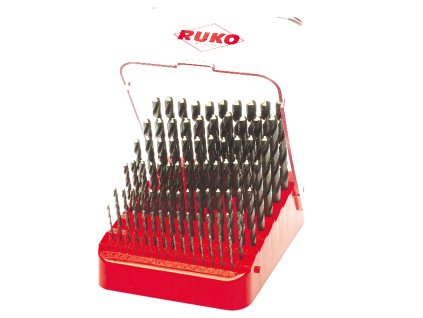Súprava vrtákov do kovu HSS-G Co RUKO o 1-10 mm po 0,1 mm (91ks)