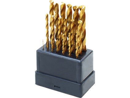 Súprava vrtákov do kovu HSS TiN EXTOL CRAFT o 1-10 mm (19ks)