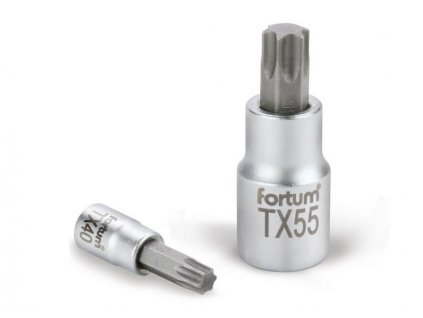 Zástrčná hlavice TORX 1/2" FORTUM CrV/S2 TX