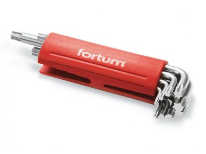 Sada klíčů TORX (9 ks) T10-T50 FORTUM