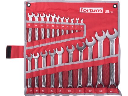 Súprava očkoplochých kľúčov (21ks) FORTUM 61CrV5 6-32 mm