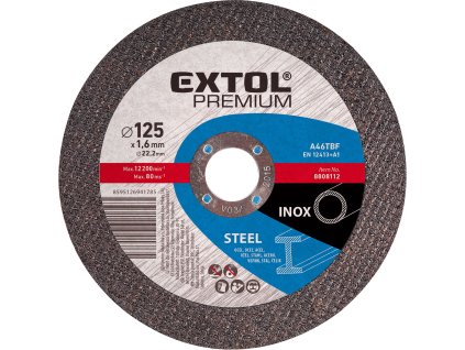 Řezné kotouče na kov EXTOL PREMIUM ø 150x1,6x22,2 mm