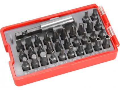 Sada bitů CrV (33ks) EXTOL PREMIUM PH/PZ/TORX/HEX