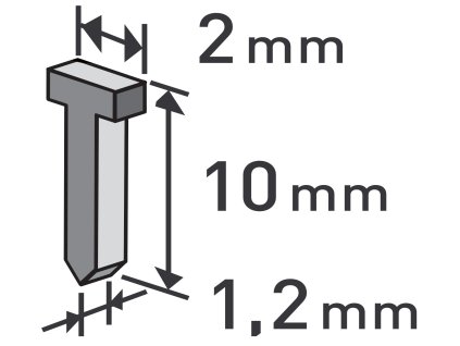 Hřebíky EXTOL PREMIUM (1000 ks) 2/1,2 mm