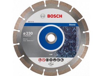 Diamantový segmentový řezný kotouč Bosch Standard for Stone ø 230 mm