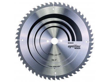 Pílový kotúč Bosch Optiline Wood 350x30 mm/54z.