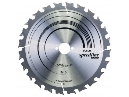 Pílový kotúč Bosch Speedline Wood 250x30 mm/24z.