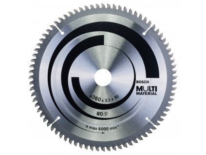 Pílový kotúč Bosch Standard for Multi Material 260x30 mm/80z.
