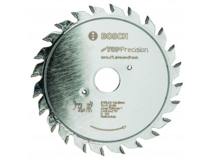 Pilový kotouč Bosch Top Precision best for Laminated Panel 125x20 mm/12+12z.