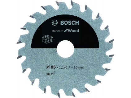 Pilový kotouč Bosch Standard for Wood 85x15 mm/20z.