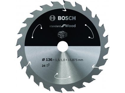 Pilový kotouč Bosch Standard for Wood 136x16 mm/24z.