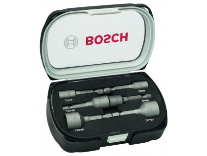6dílná sada maticových nástavců 1/4" Bosch 6-13 mm