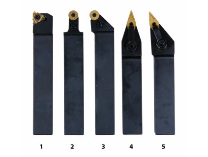 Soustružnické nože HM 20 mm, sada - 5 ks