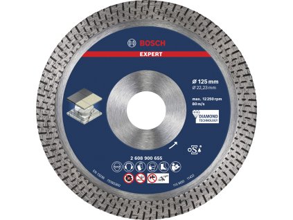 Diamantový rezný kotúč Bosch EXPERT HardCeramic 125 mm