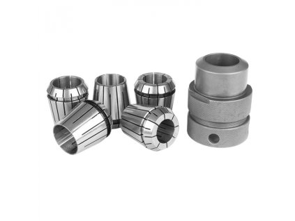 Upínač a sada kleštin ER40 27-32 pro ostřičky (6 ks)