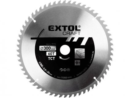 Pilový kotouč s SK plátky EXTOL CRAFT ø 300x2x30 mm/60z.