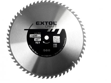 Pilový kotouč s SK plátky EXTOL CRAFT ø 600x3x30 mm/60z.